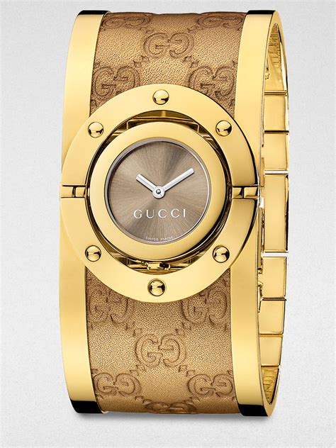 gold gucci bracelet watch|gucci stainless steel bracelet watch.